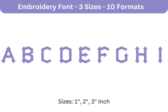 Arrowhead Lake Font Uppercase a to I Review