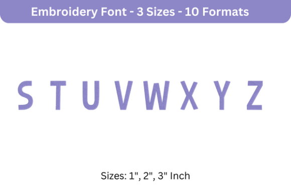 Review: Bimbo Font Uppercase S to Z for Gifts