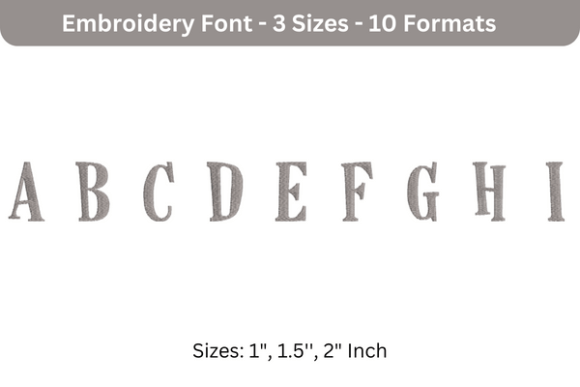Review: Horse Hand Font a to I for Embroidery