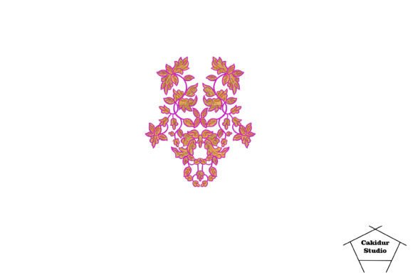 Review: Magenta Orange Flowers Embroidery